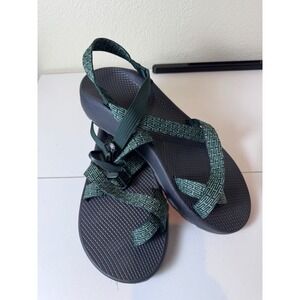 Chaco Z Cloud Sport Sandals Mens 13 Green Strappy Hiking Outdoor Gorpcore